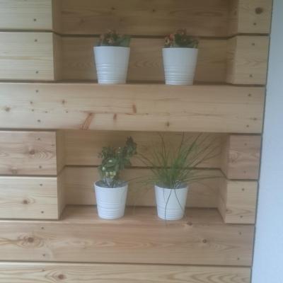 Obklad balkónu s nikou, sibiřský modřín