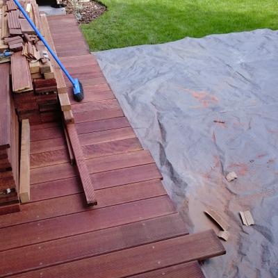 Terasa z massaranduby bez oleje