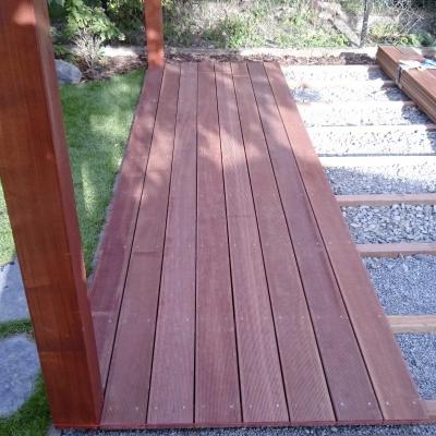 Terasa z Massaranduby bez oleje, včetně pergoly