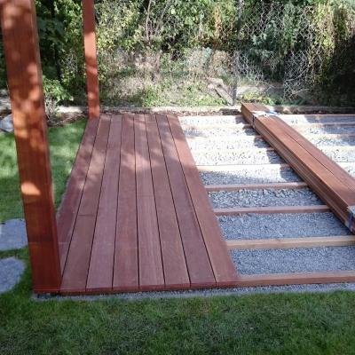 Terasa z Massaranduby bez oleje, včetně pergoly