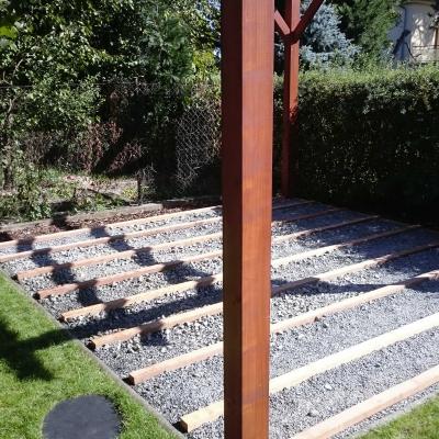 Terasa z Massaranduby bez oleje, včetně pergoly