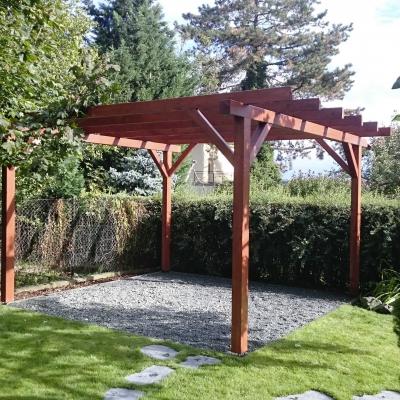 Terasa z Massaranduby bez oleje, včetně pergoly