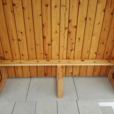 Lavice z Cedru červeného s úložným prostorem