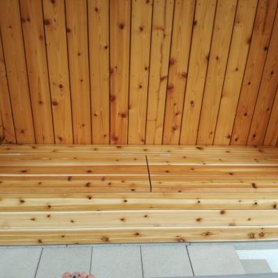 Lavice z Cedru červeného s úložným prostorem