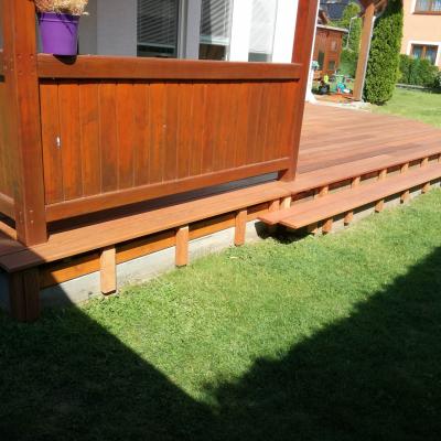 Terasa z části zastřešená - Masseranduba