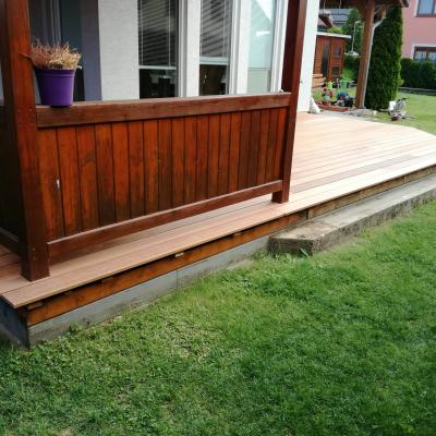 Terasa z části zastřešená - Masseranduba