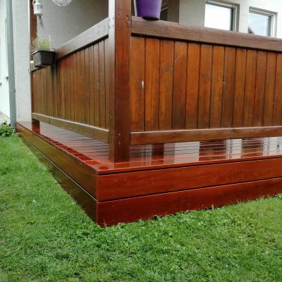 Terasa z části zastřešená - Masseranduba