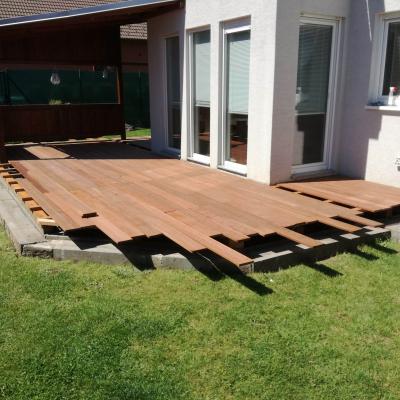 Terasa z části zastřešená - Masseranduba