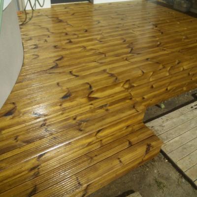 Thermowood borovice terasa na železný rošt