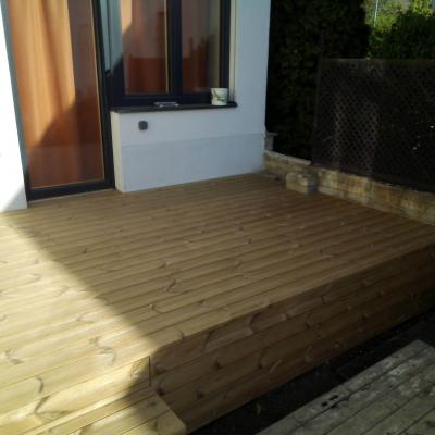 Thermowood borovice terasa na železný rošt