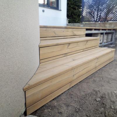 Thermowood borovice terasa na železný rošt