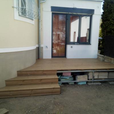 Thermowood borovice terasa na železný rošt