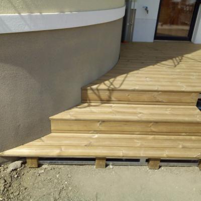 Thermowood borovice terasa na železný rošt