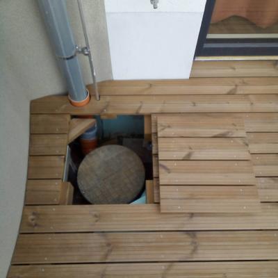 Thermowood borovice terasa na železný rošt