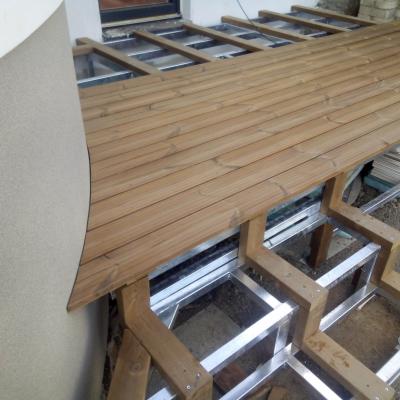 Thermowood borovice terasa na železný rošt