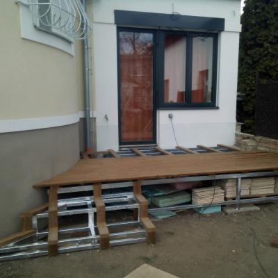 Thermowood borovice terasa na železný rošt