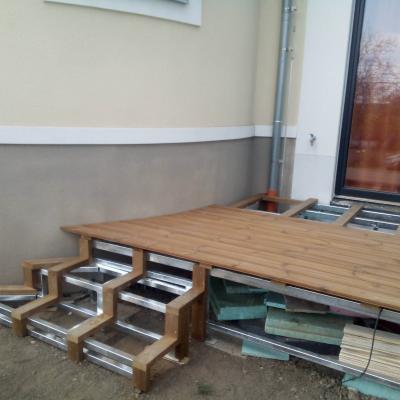 Thermowood borovice terasa na železný rošt