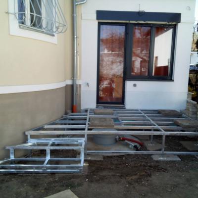 Thermowood borovice terasa na železný rošt