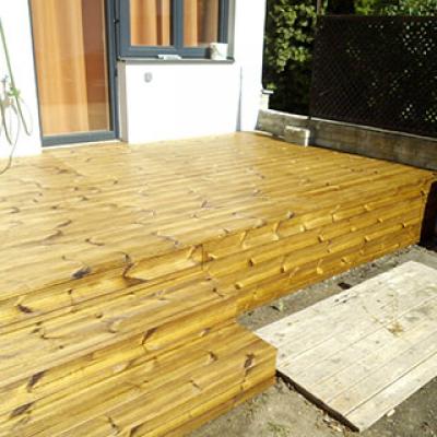 Thermowood borovice terasa na železný rošt